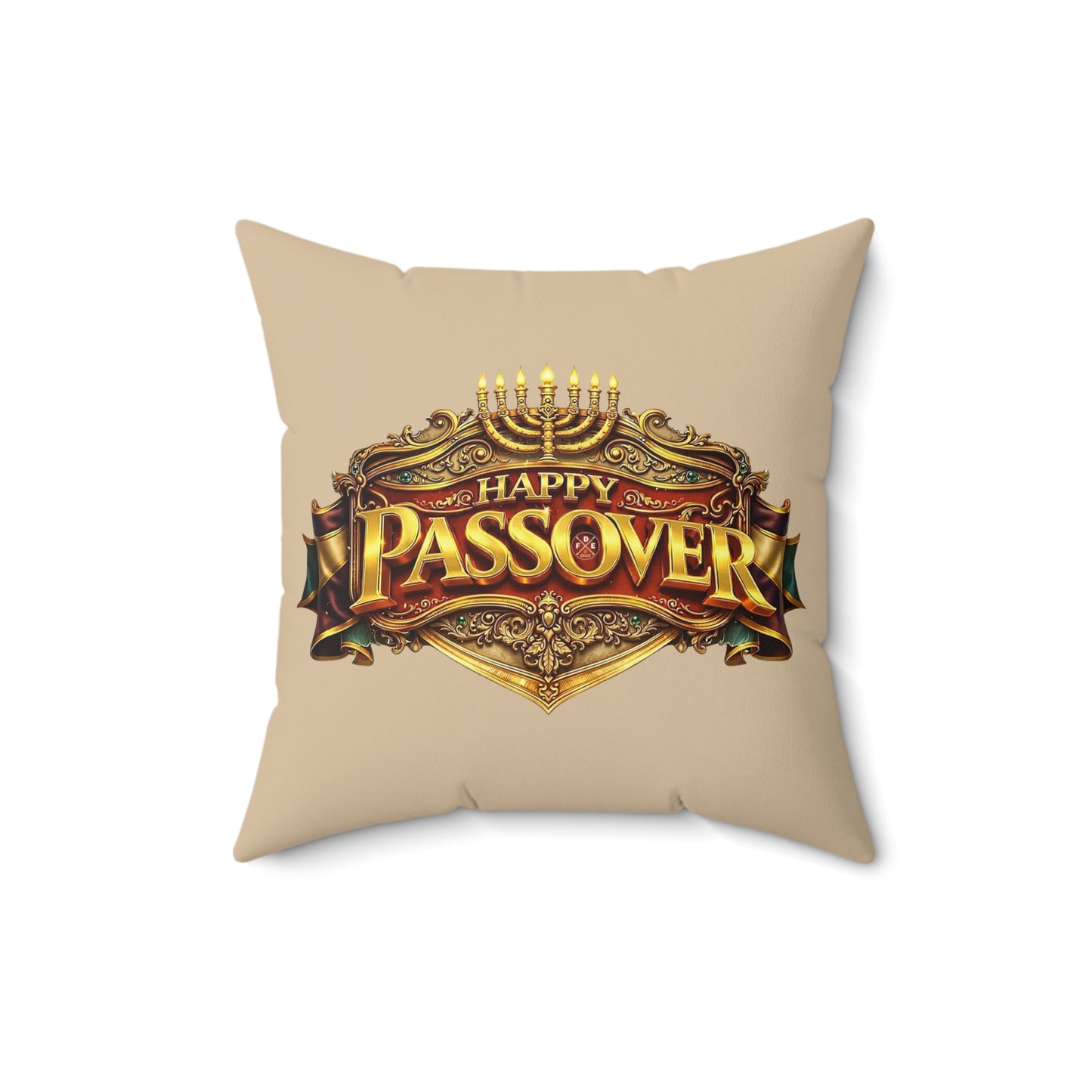 Happy Passover - Sahara Sand - Throw Pillow