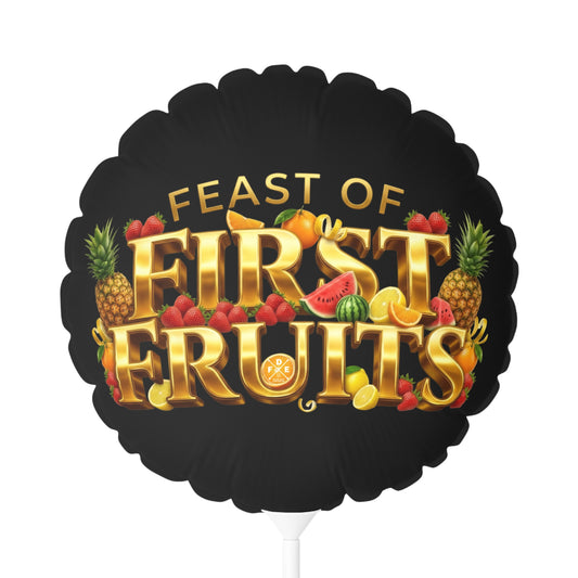 Feast of First Fruits - Obsidian Black - Foil Balloon