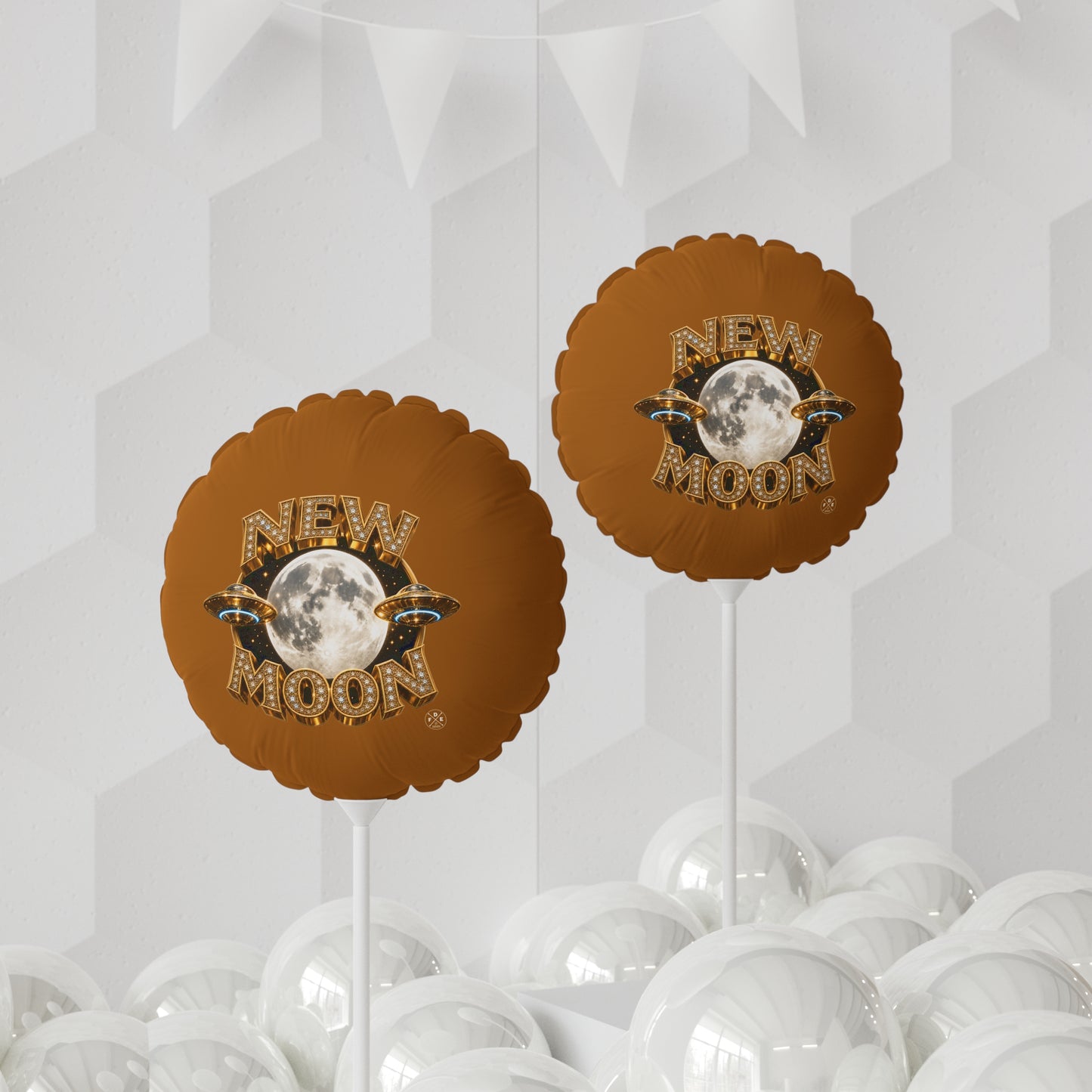New Moon - Celestial Gold - Foil Balloon