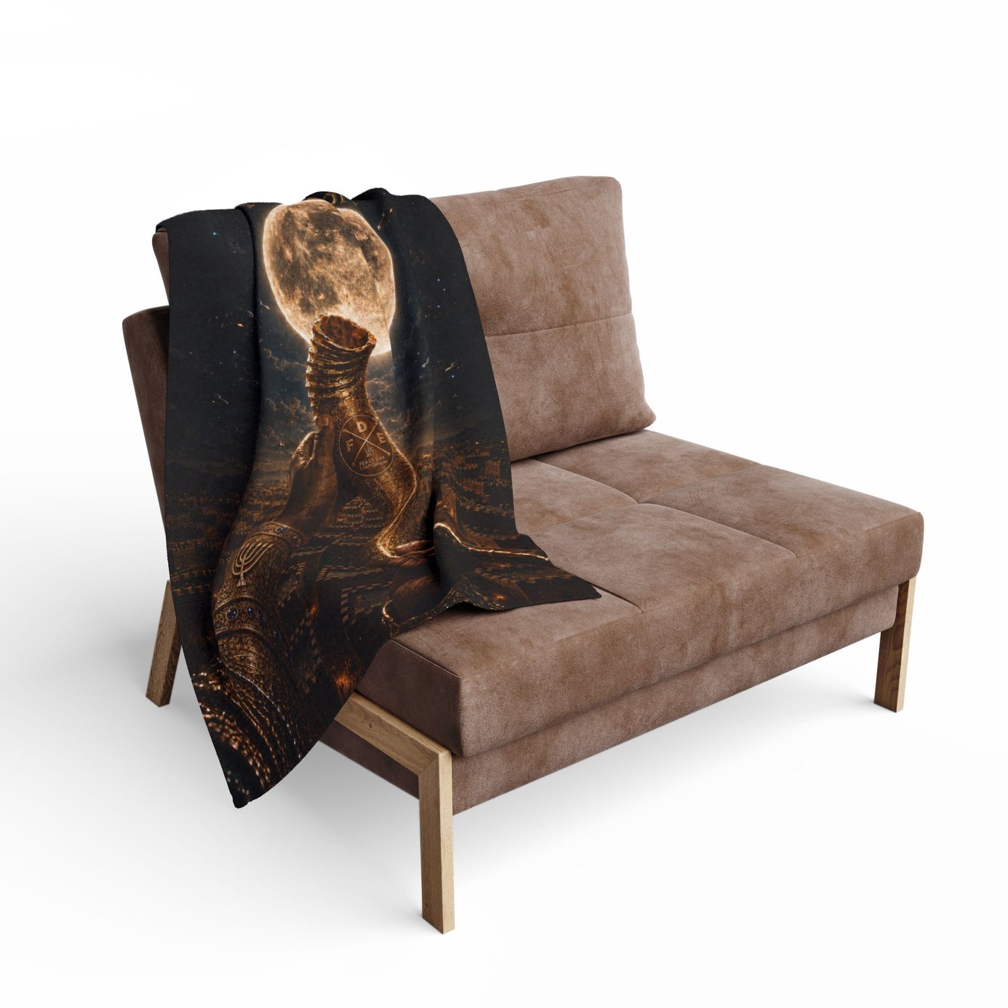 New Moon (w/ Shofar) - Fleece Blanket