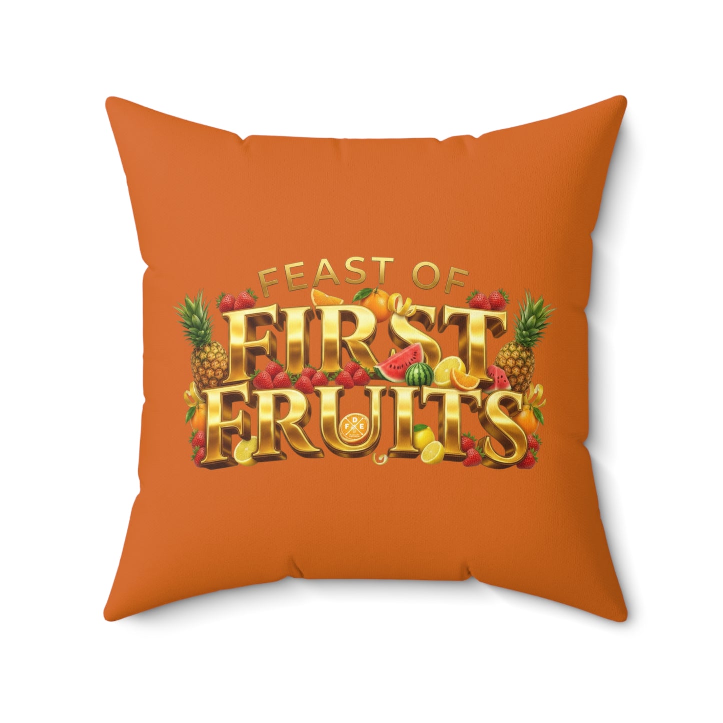 Feast of First Fruits - Citrus Flame - Throw Pillow