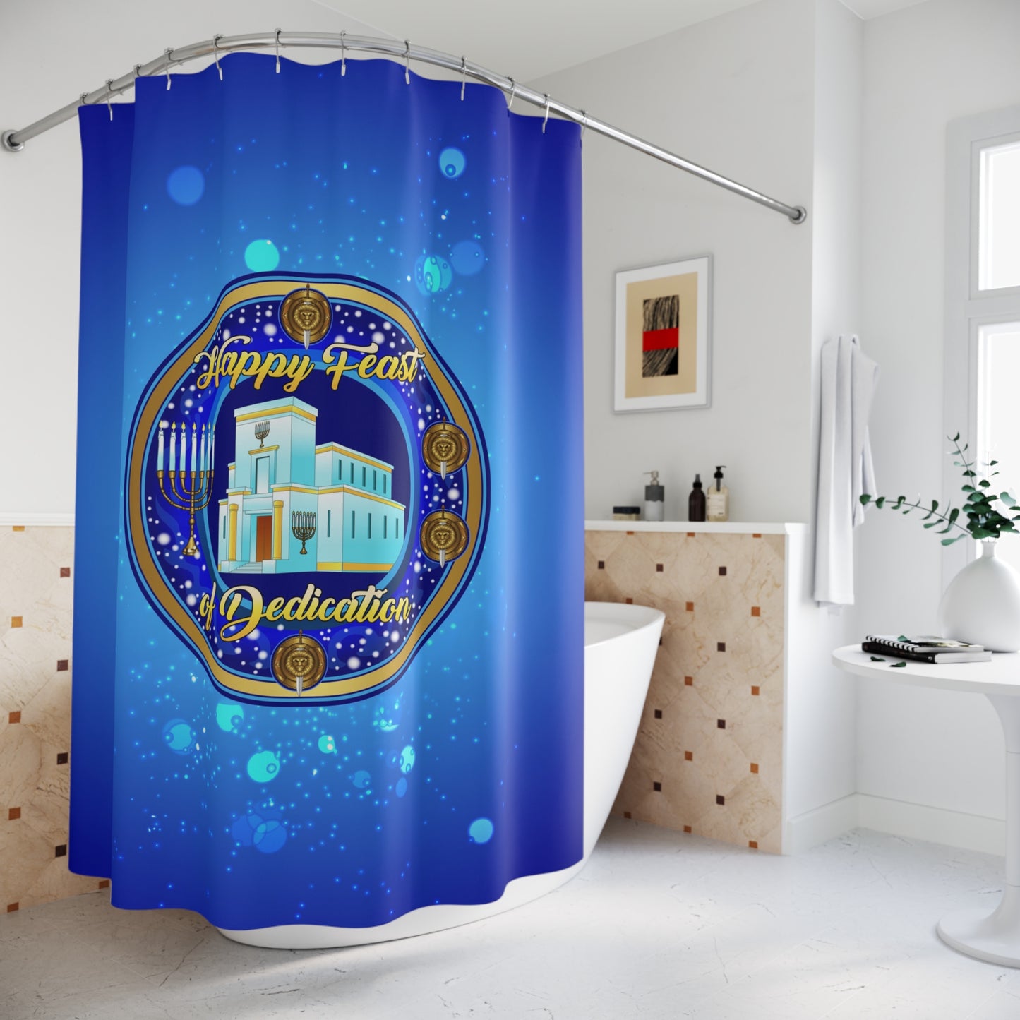 FoD - Blue - Shower Curtains