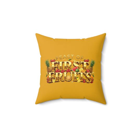 Feast of First Fruits - Golden Mango - Throw Pillow