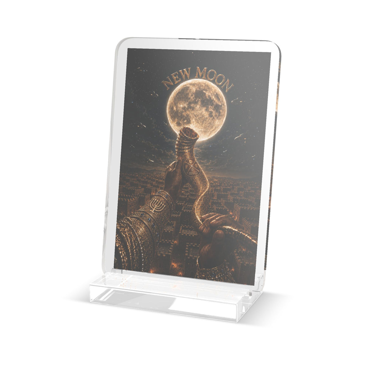 New Moon (w/ Shofar) - Cutout Statue w/ Stand