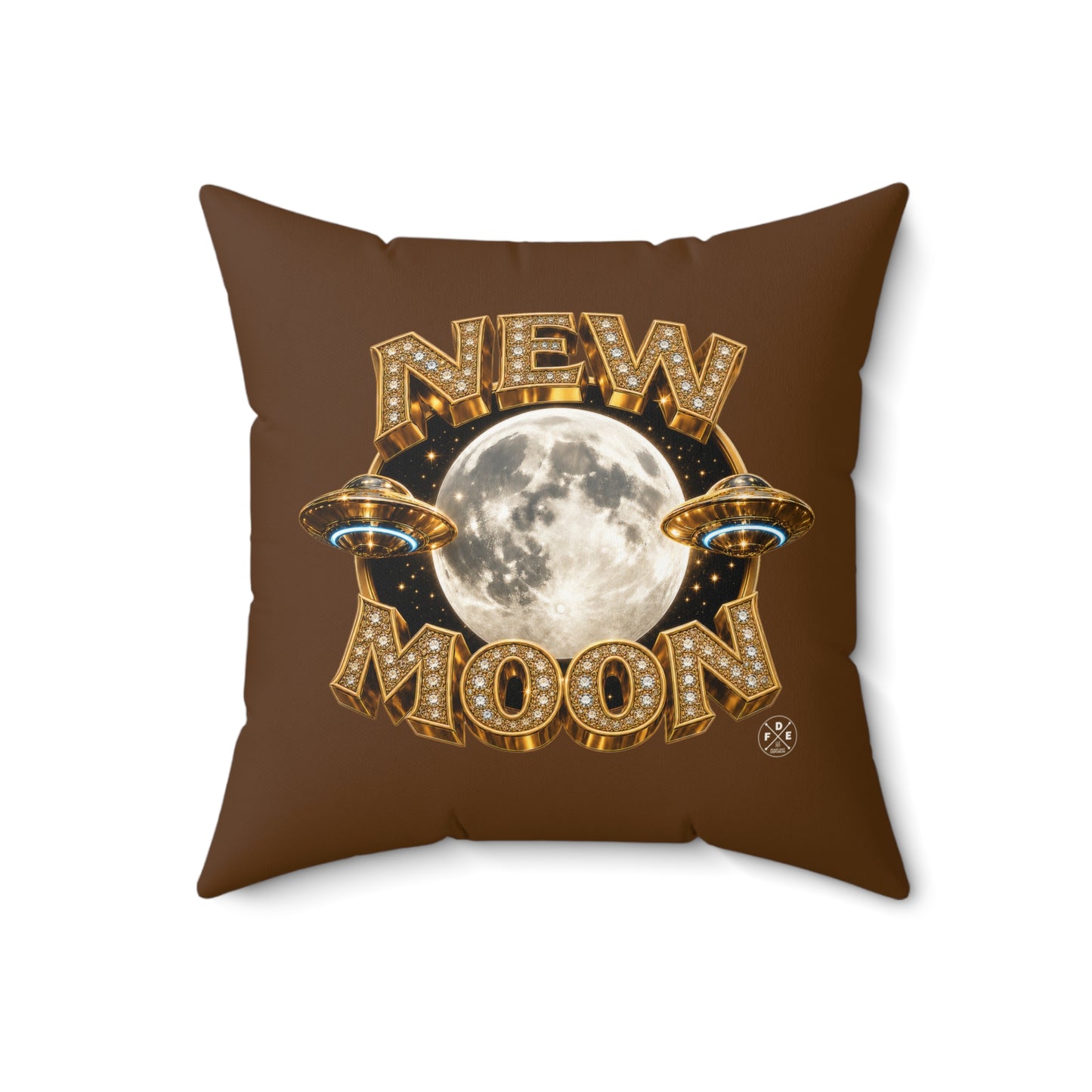 New Moon – Moonlite Bronze - Throw Pillow