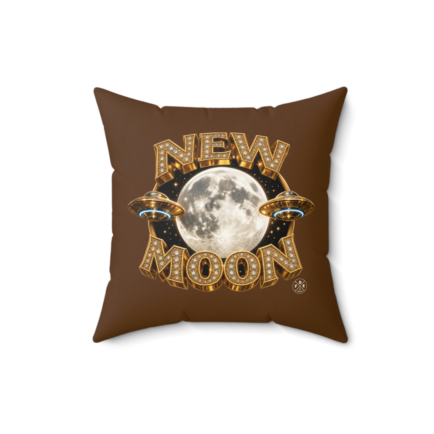 New Moon – Moonlite Bronze - Throw Pillow