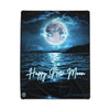 "Happy New Moon" - Polyester Blanket