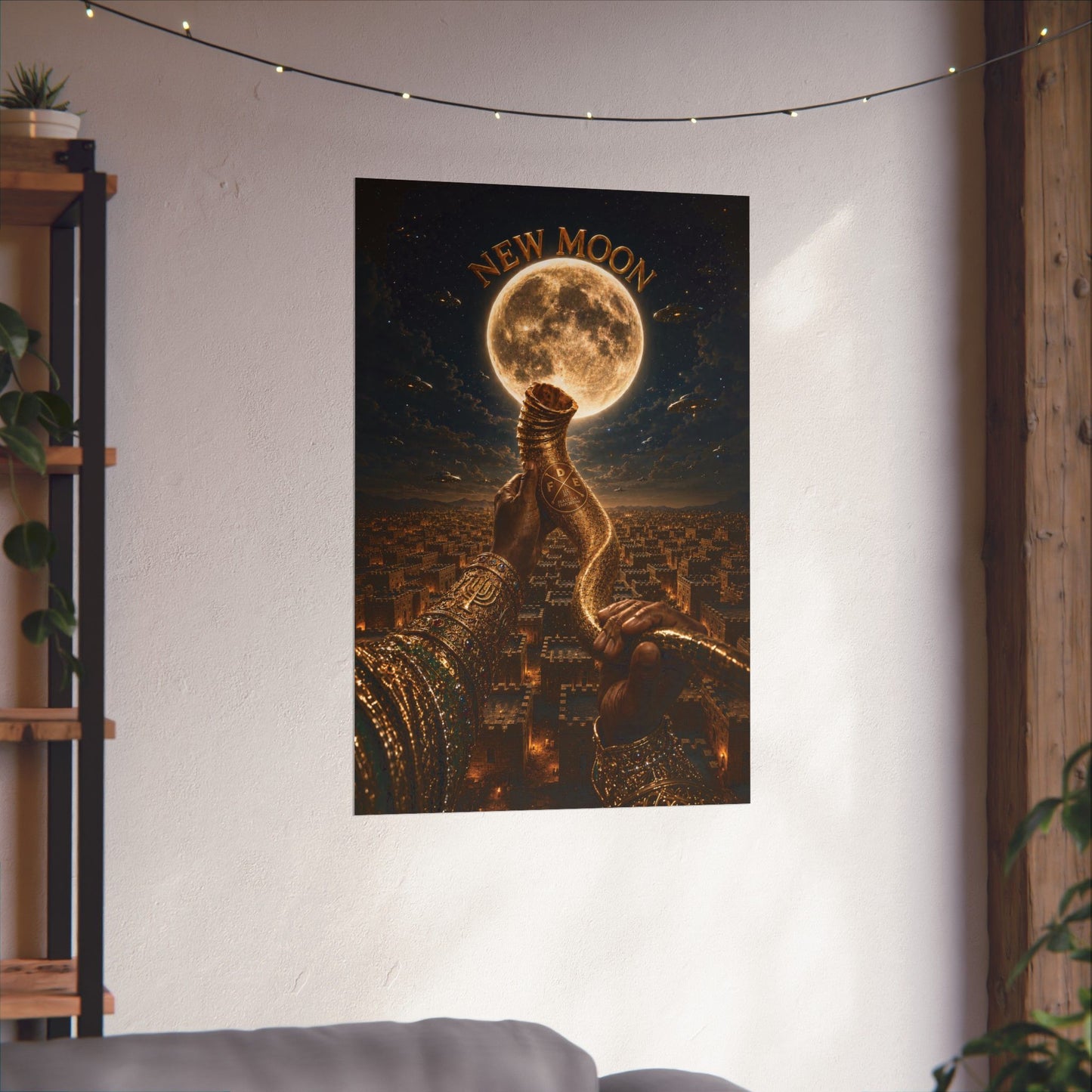 New Moon (w/ Shofar) Matte Poster