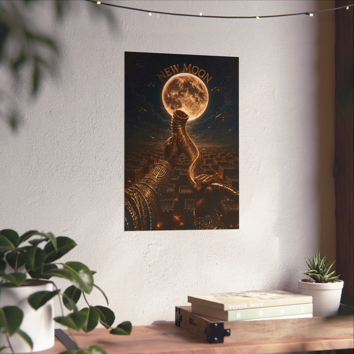 New Moon (w/ Shofar) Matte Poster