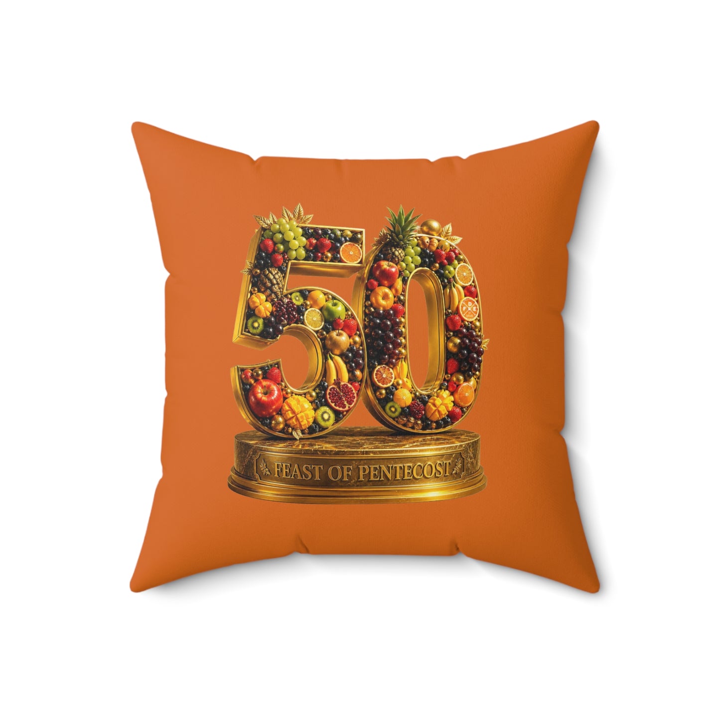 Feast of Pentecost (#50) - Citrus Flame - Throw Pillow