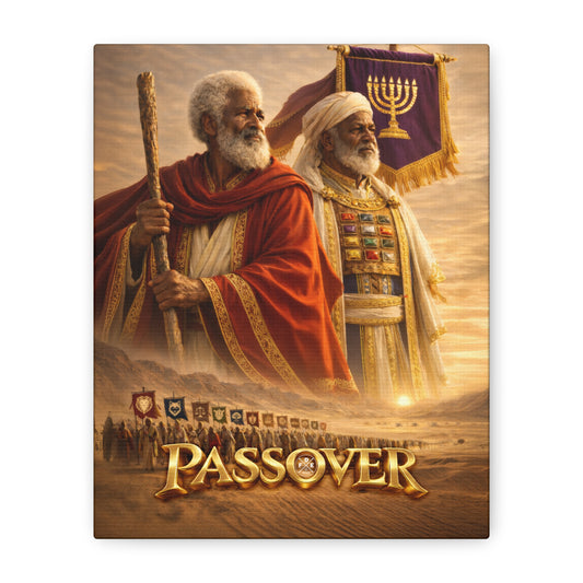 Passover Canvas - Moses & Aaron