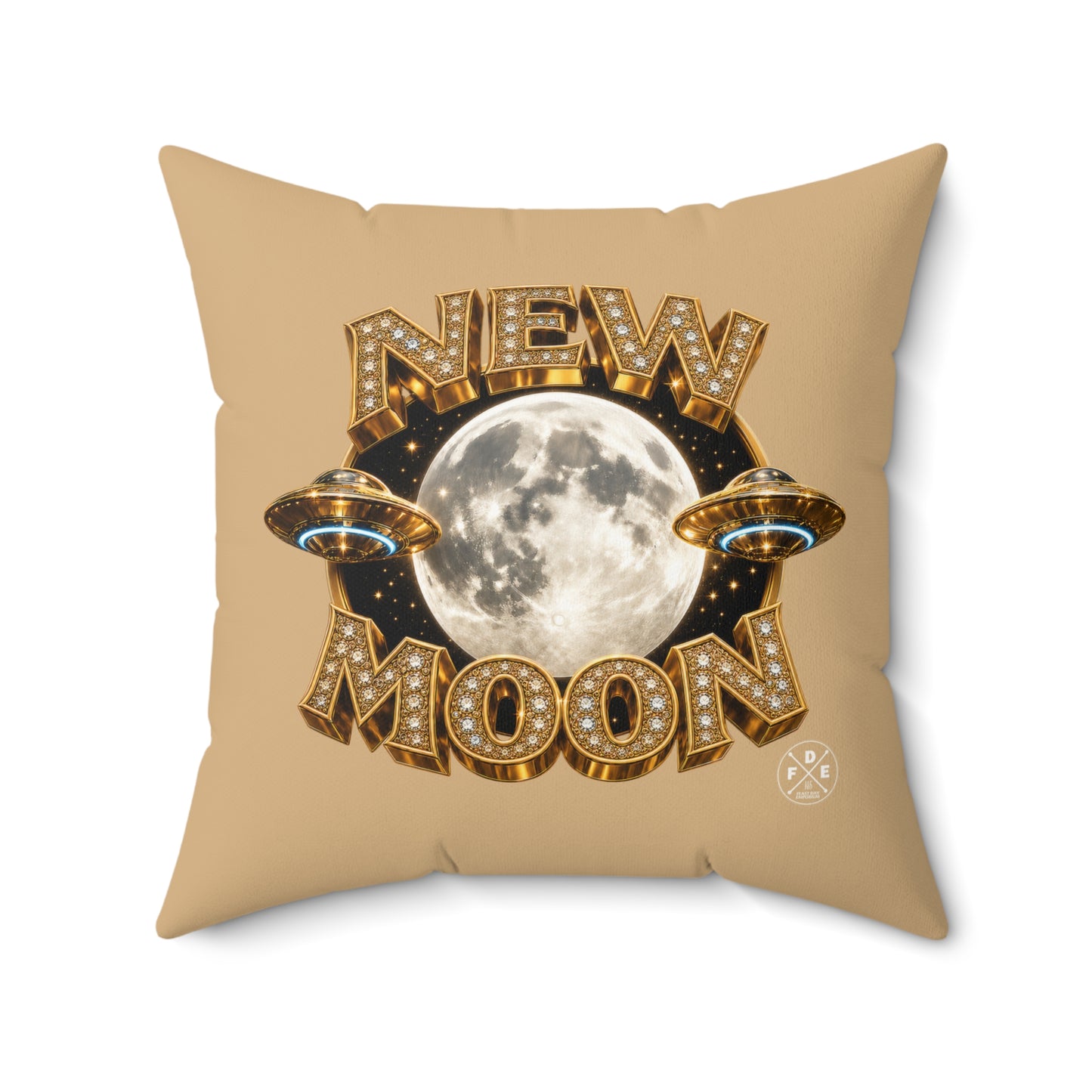 New Moon – Luna Champagne - Throw Pillow
