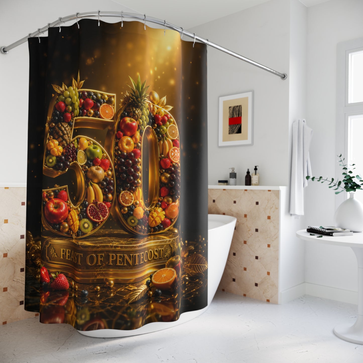 Feast of Pentecost (#50) Shower Curtain