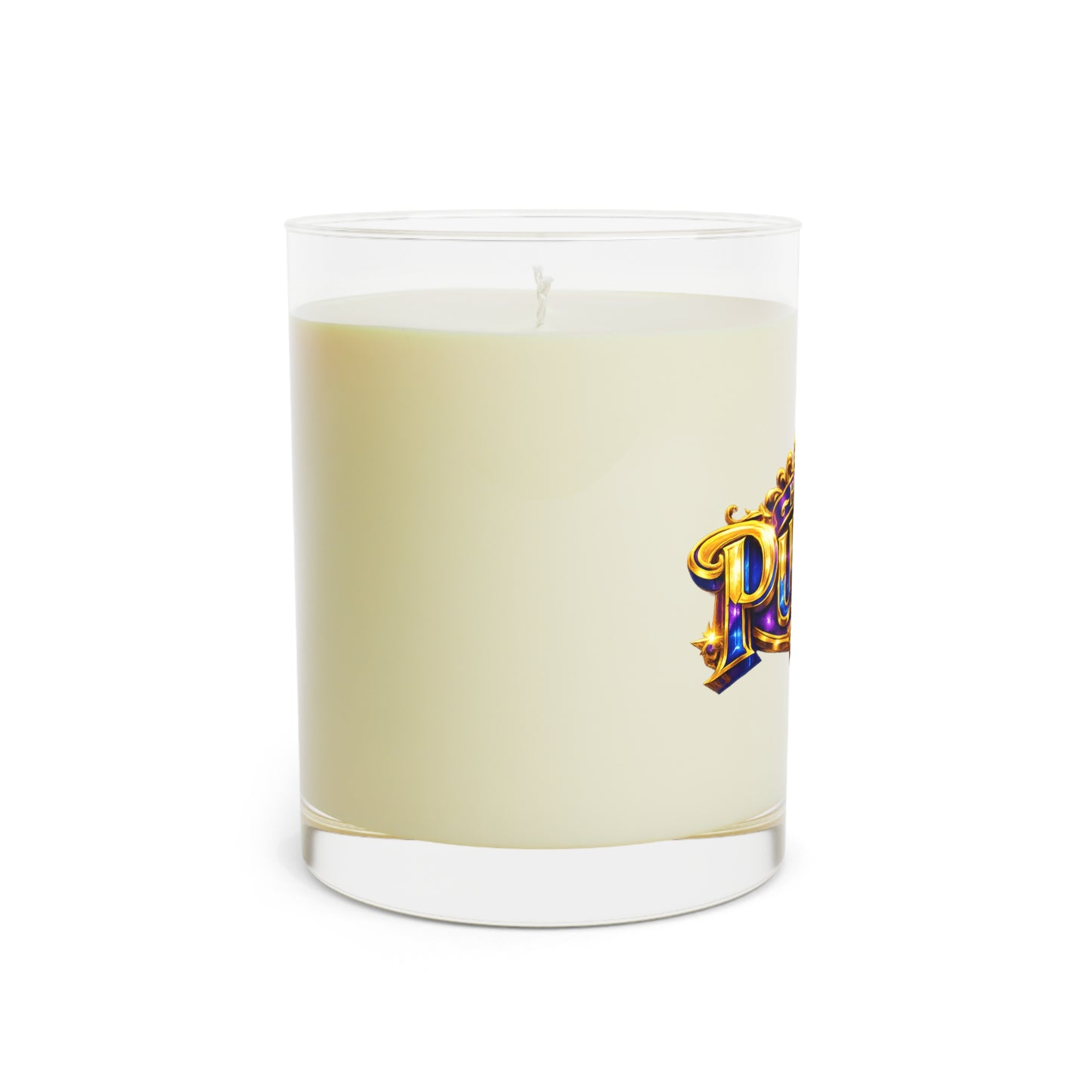 Cream & Colorful Purim Scented Glass Candle (11oz)