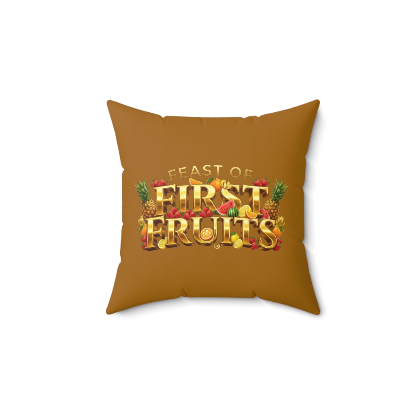 Feast of First Fruits - Burnished Marigold - Throw Pillow