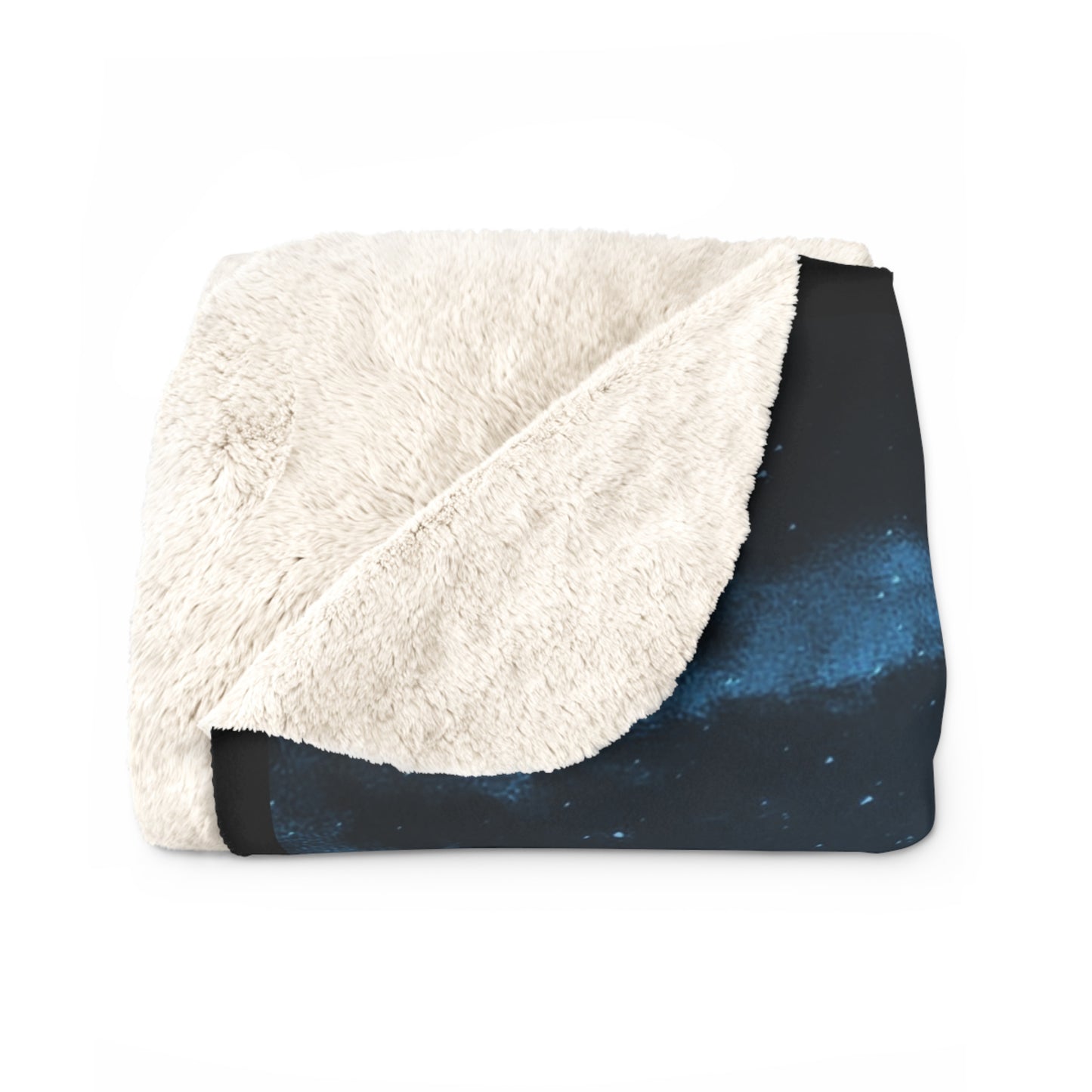 "Happy New Moon" - Sherpa Fleece Blanket