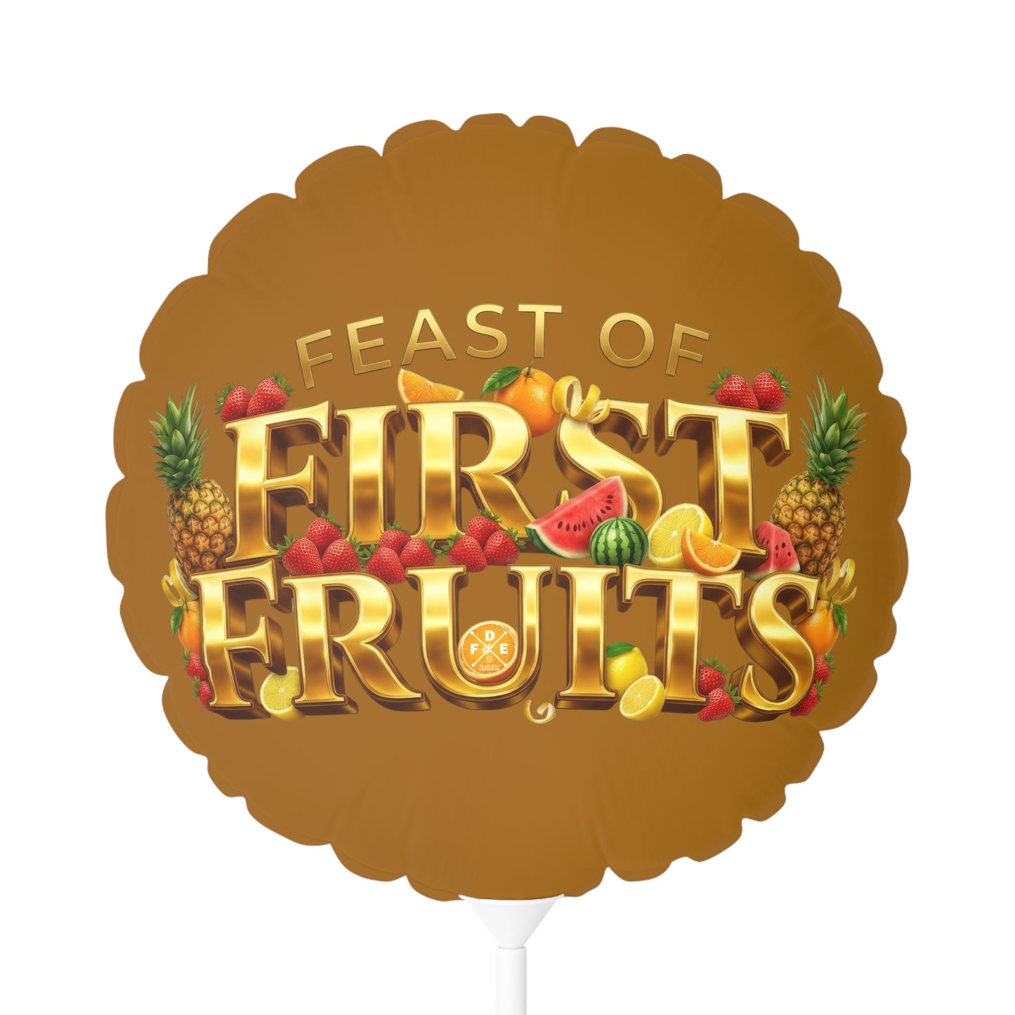 Feast of First Fruits - Burnished Marigold - Foil Balloon