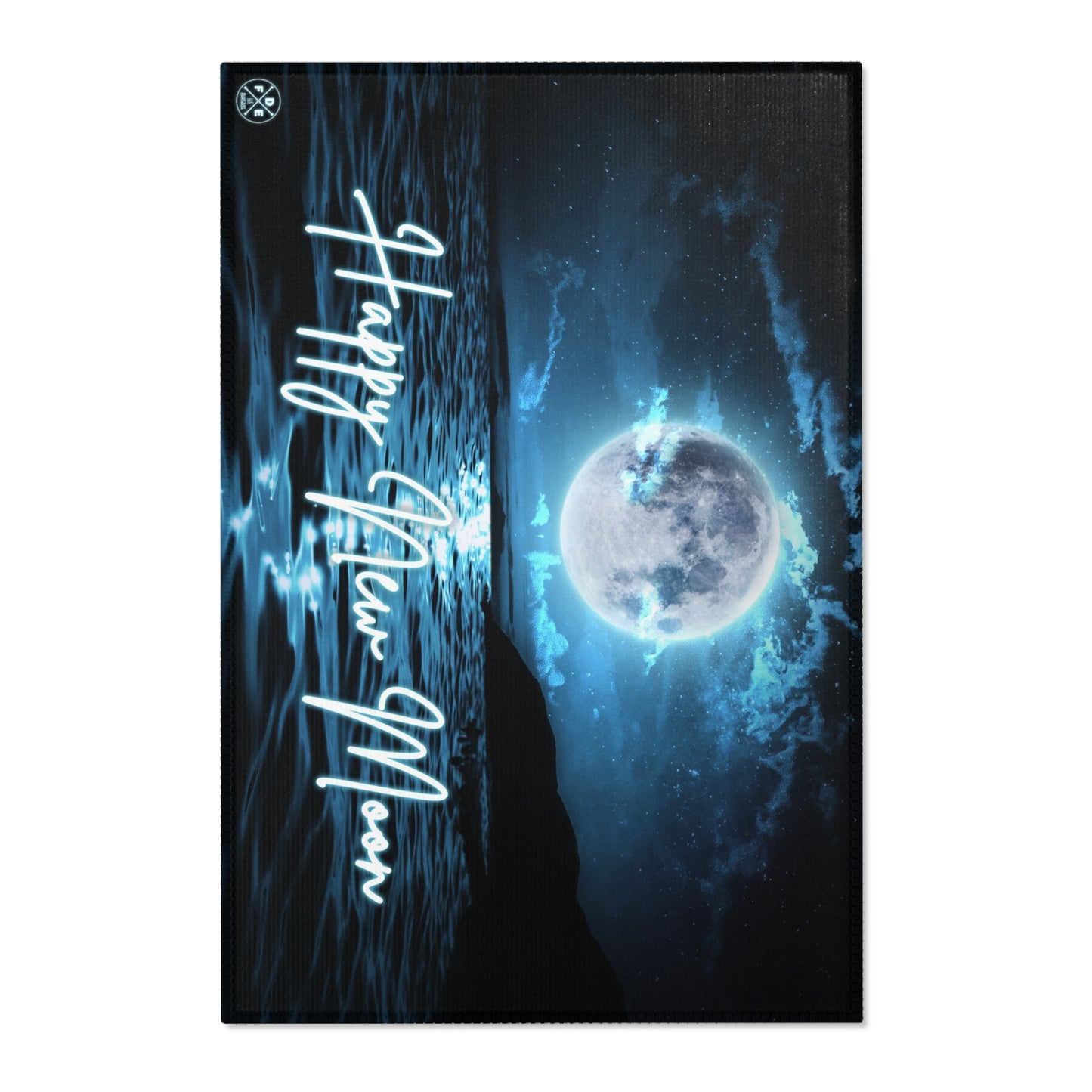 "Happy New Moon" Area Rug