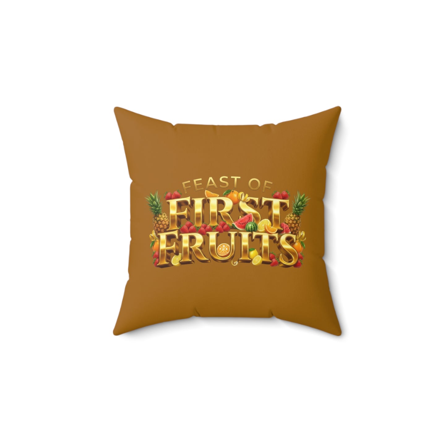 Feast of First Fruits - Burnished Marigold - Throw Pillow