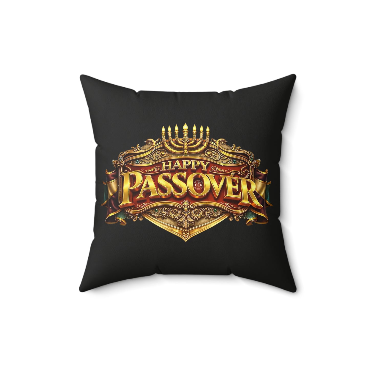Happy Passover - Obsidian Black - Throw Pillow