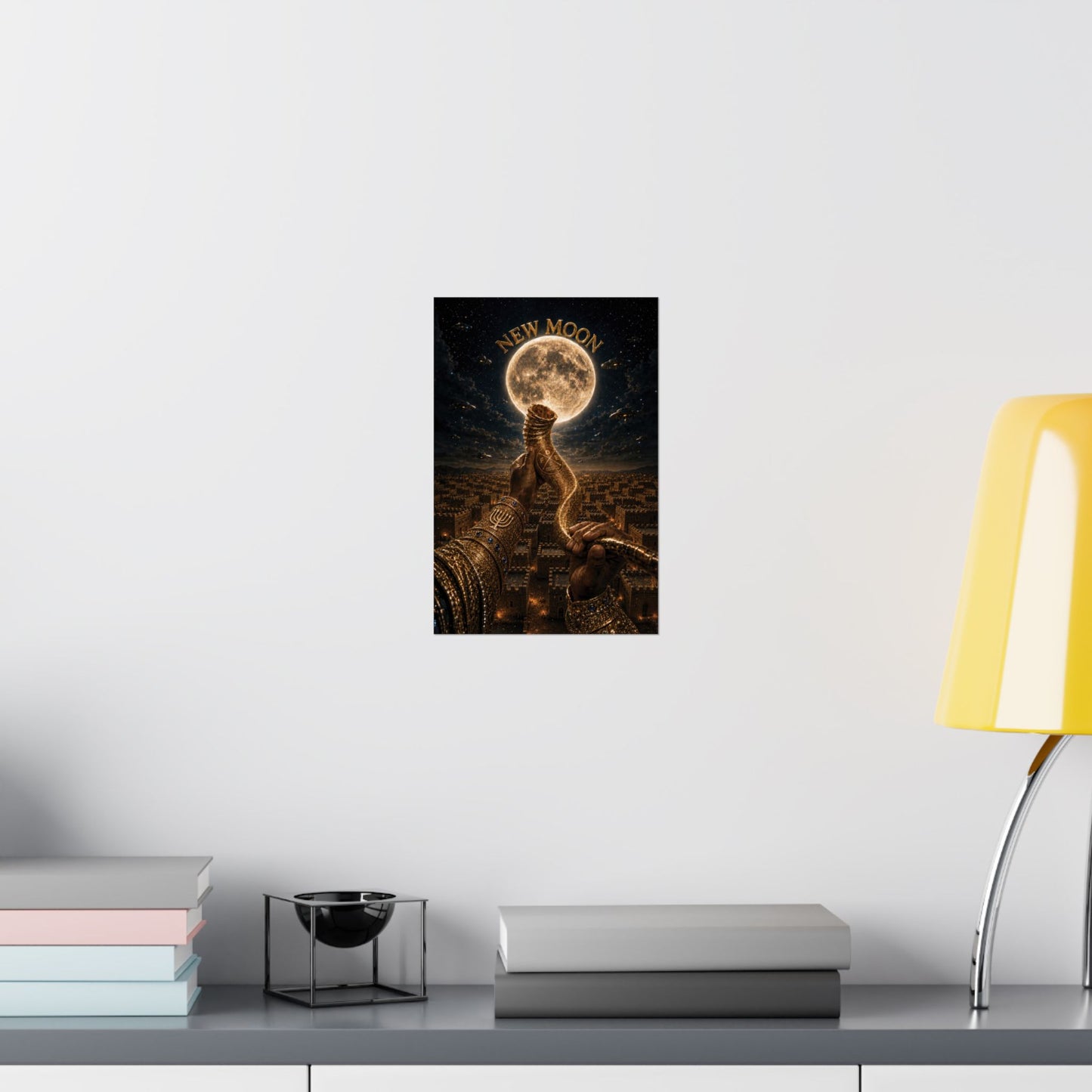 New Moon (w/ Shofar) Matte Poster