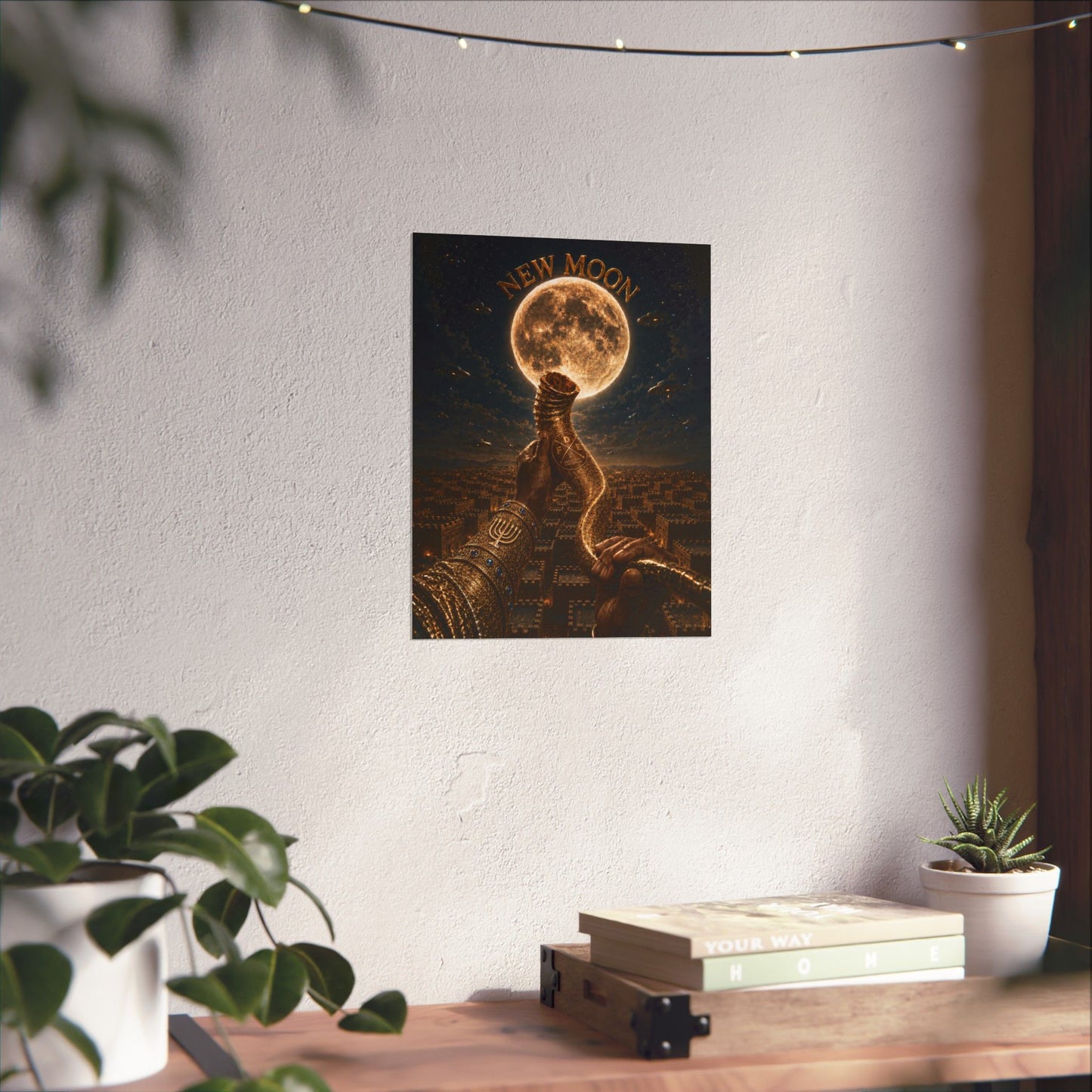 New Moon (w/ Shofar) Matte Poster