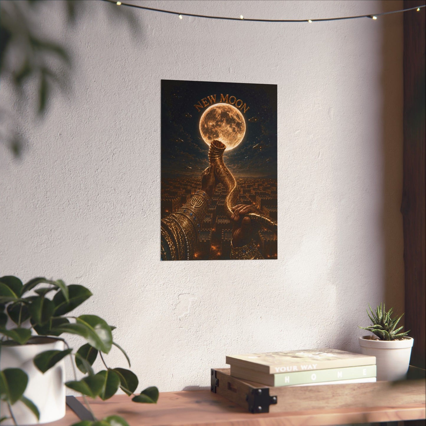 New Moon (w/ Shofar) Matte Poster