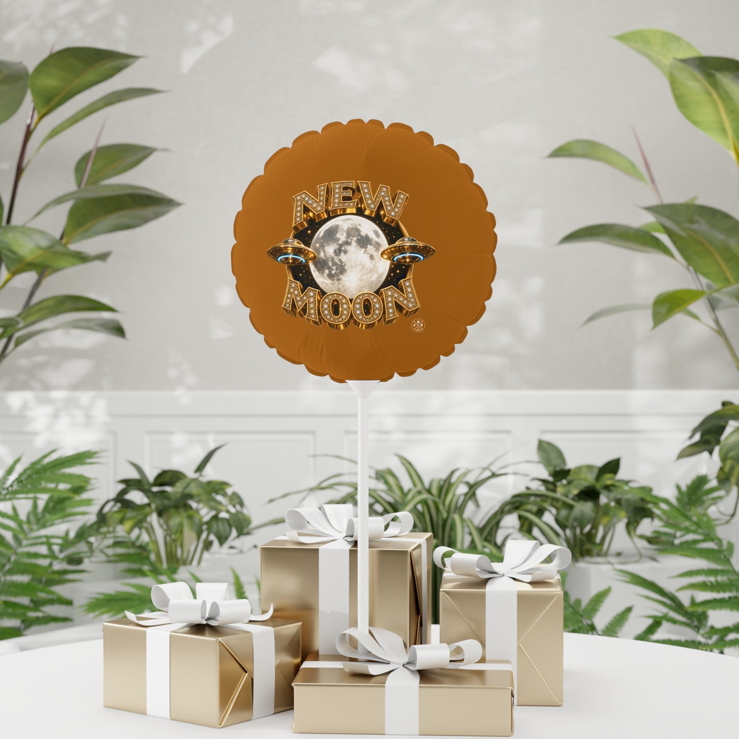 New Moon - Celestial Gold - Foil Balloon