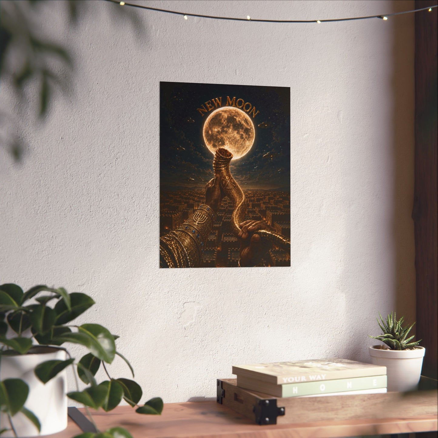 New Moon (w/ Shofar) Matte Poster