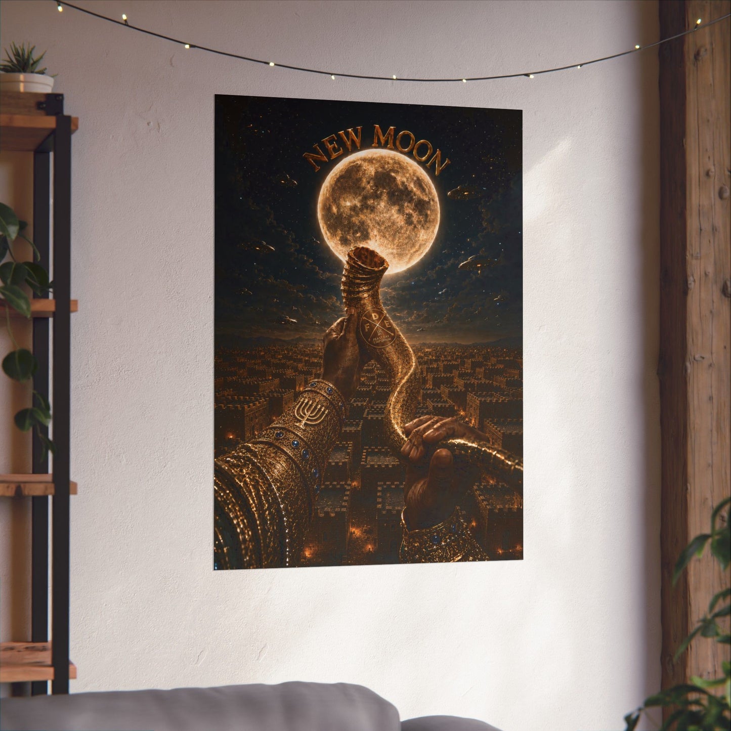 New Moon (w/ Shofar) Matte Poster