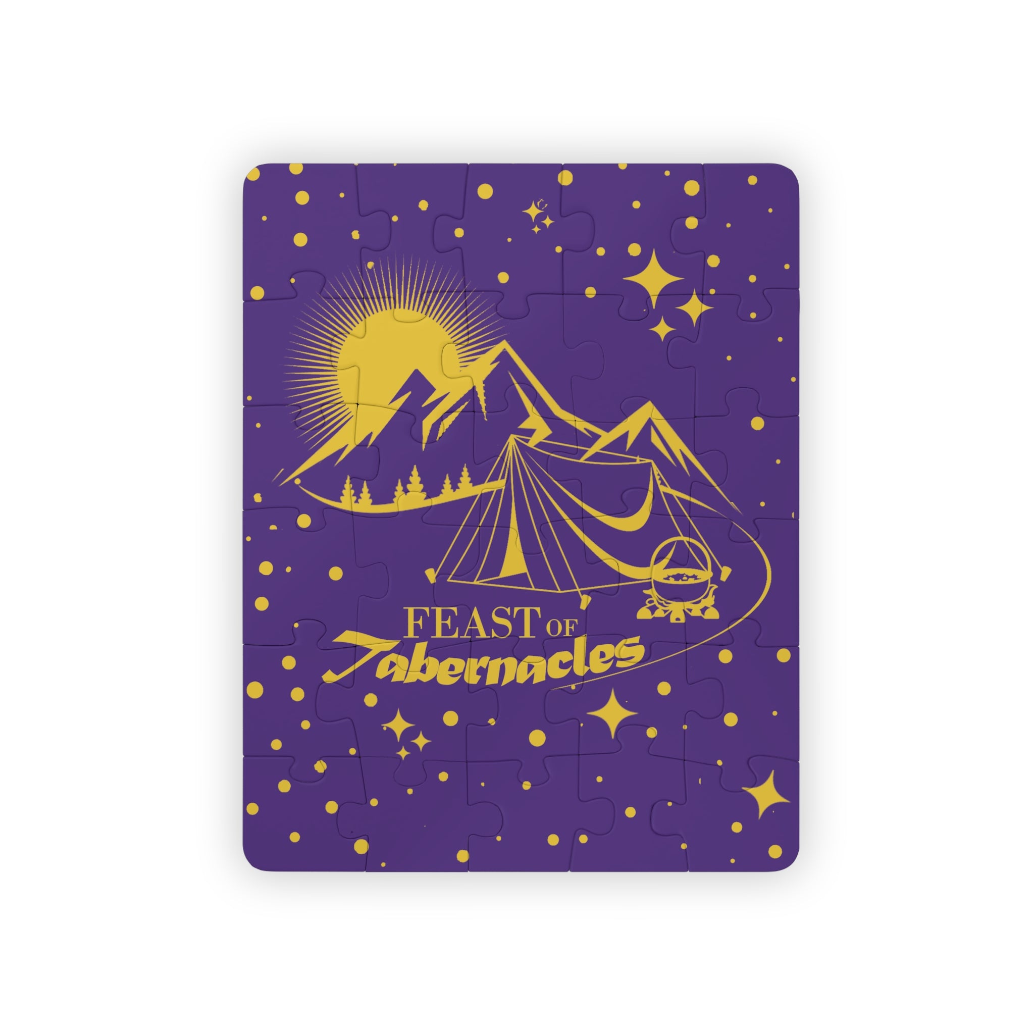 FOT - PURPLE & GOLD -  Kids' Puzzle, 30-Piece