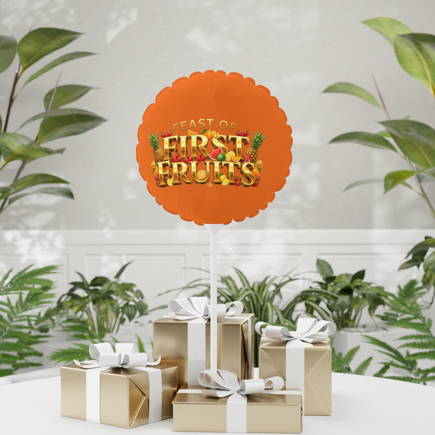 Feast of First Fruits - Citrus Flame - Foil Balloon