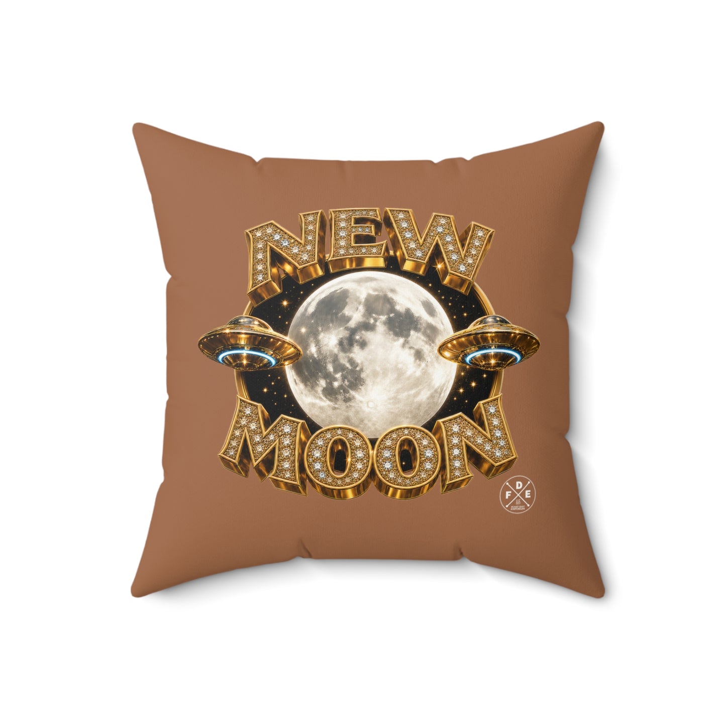 New Moon - Desert Rose Gold - Throw Pillow