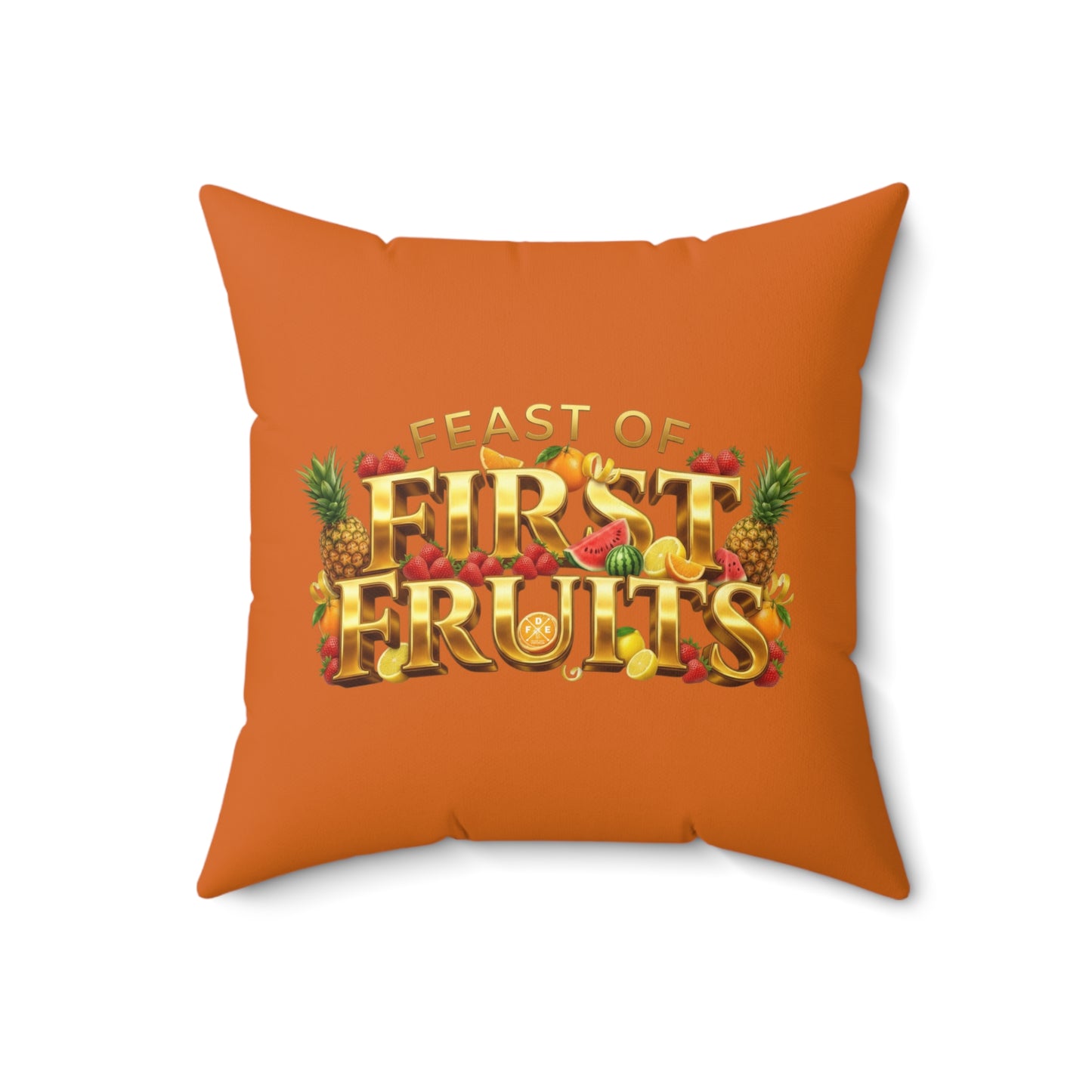 Feast of First Fruits - Citrus Flame - Throw Pillow