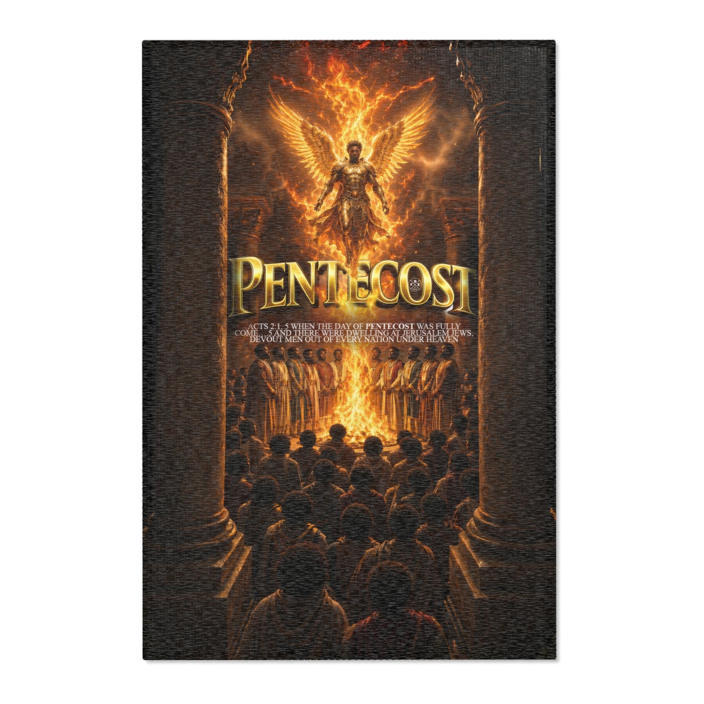 Pentecost (Acts 2:1,5) Vertical Rug