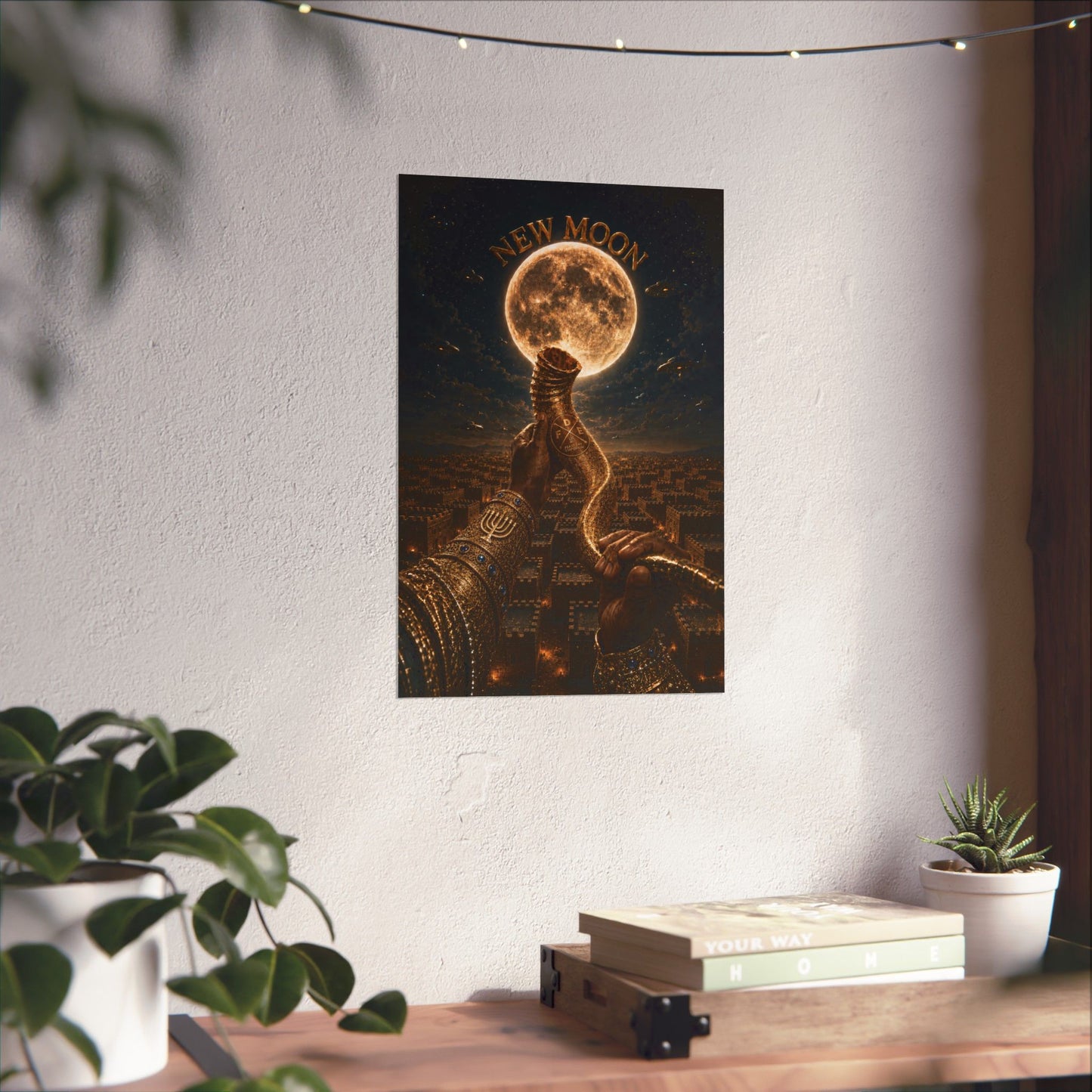 New Moon (w/ Shofar) Matte Poster