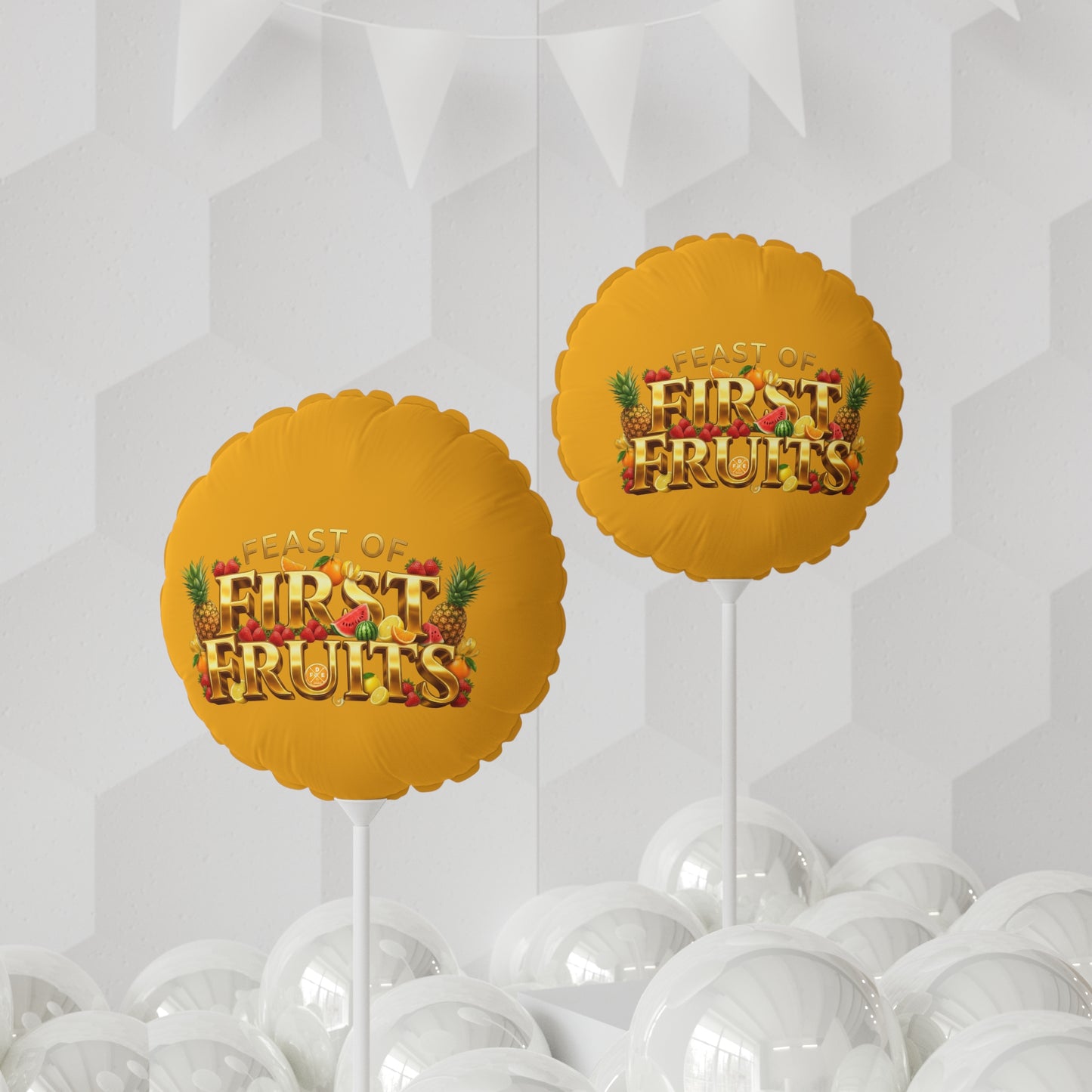 Feast of First Fruits - Golden Mango - Foil Balloon