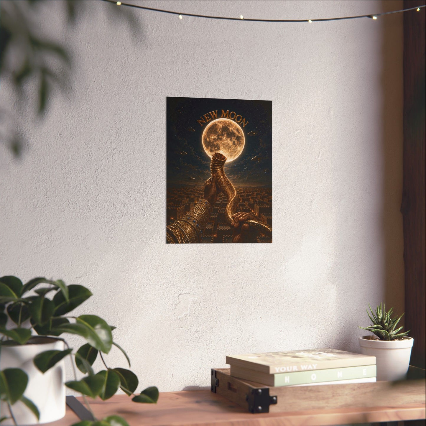 New Moon (w/ Shofar) Matte Poster