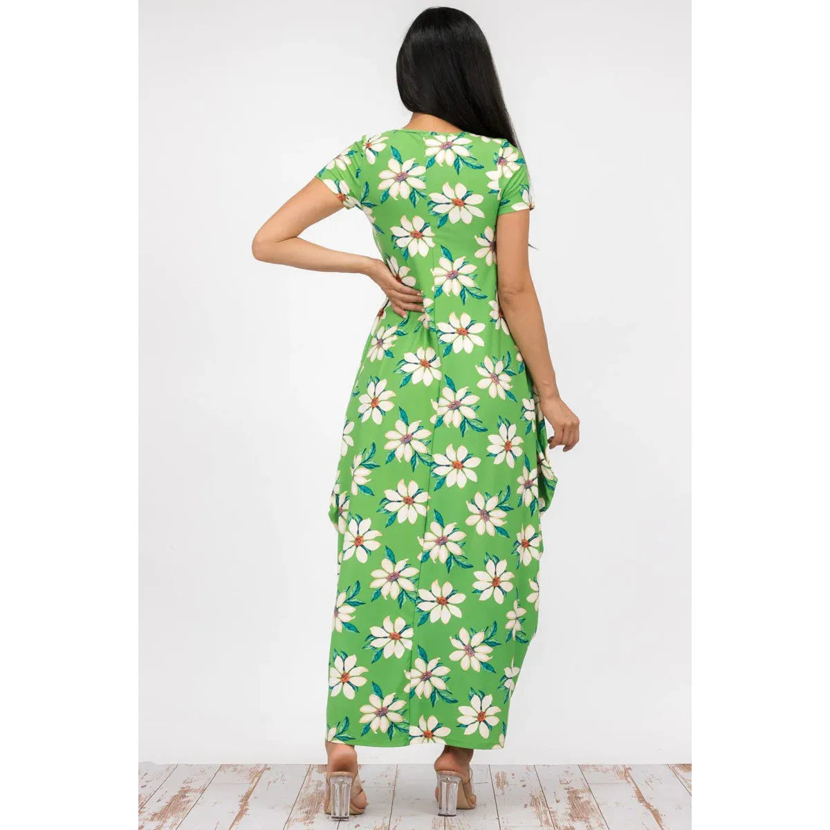 Floral Maxi Dress with Pockets