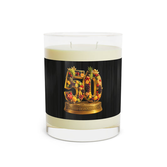 Feast of Pentecost (#50) - Obsidian Black - Candle
