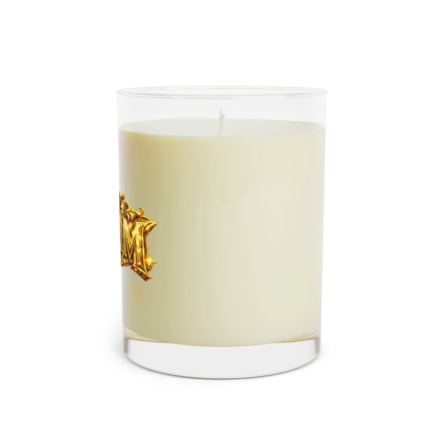Cream & Gold Purim Scented Glass Candle (11oz)