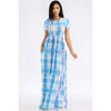 Tie Dye Maxi Dress with Pockets