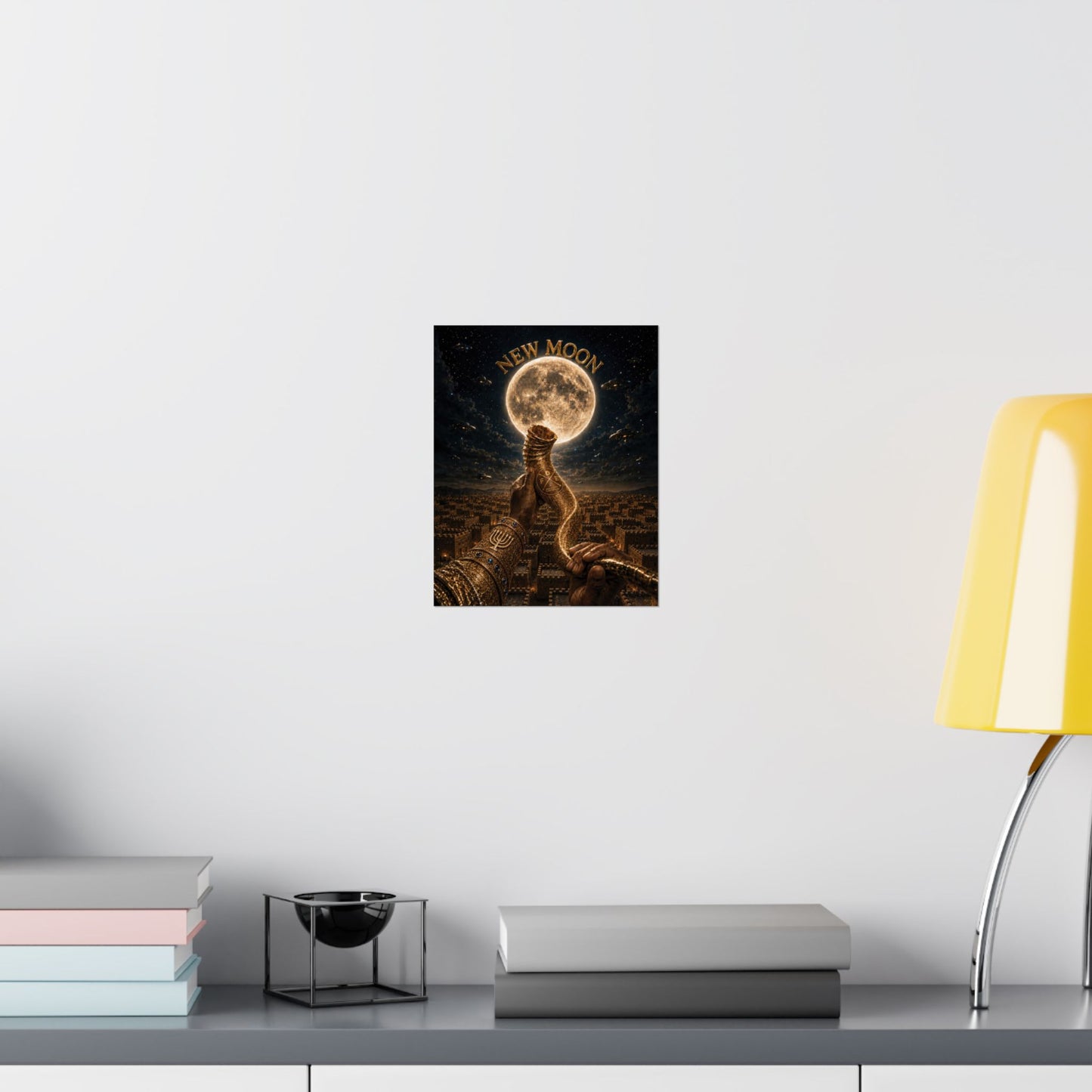 New Moon (w/ Shofar) Matte Poster