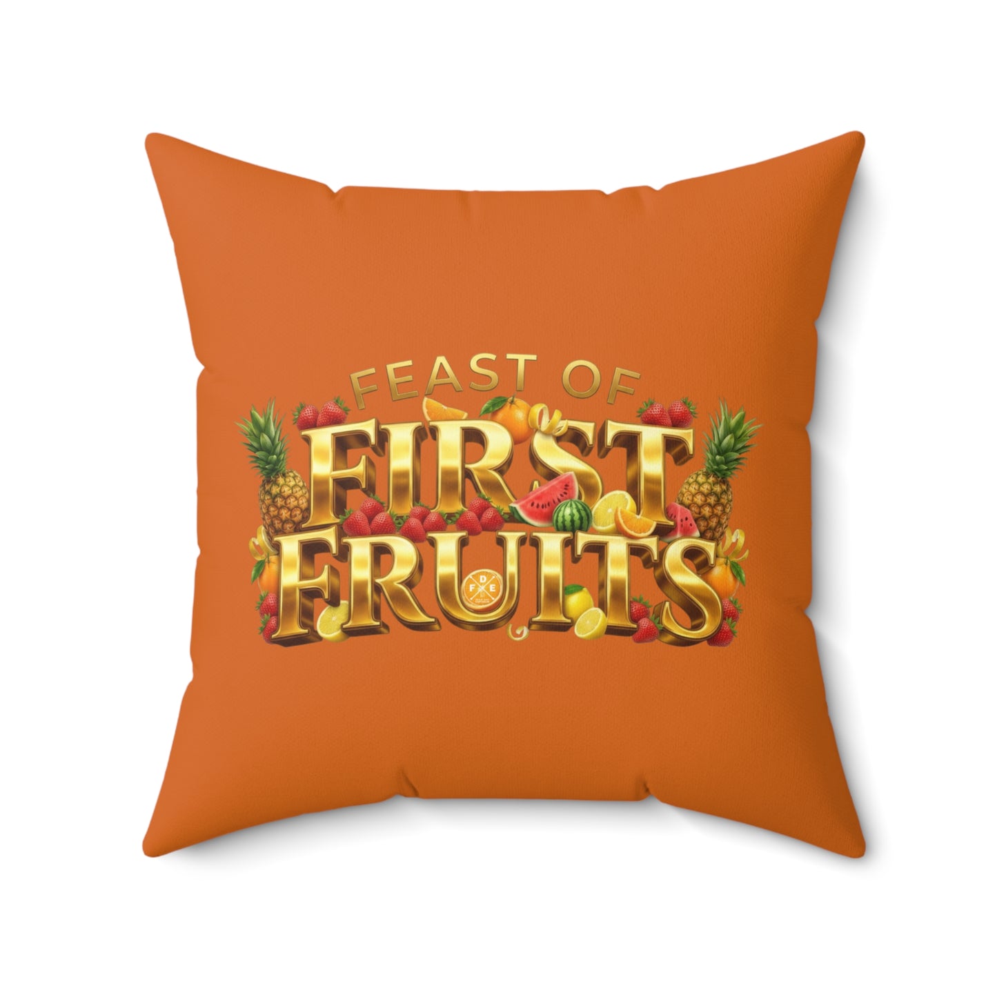 Feast of First Fruits - Citrus Flame - Throw Pillow