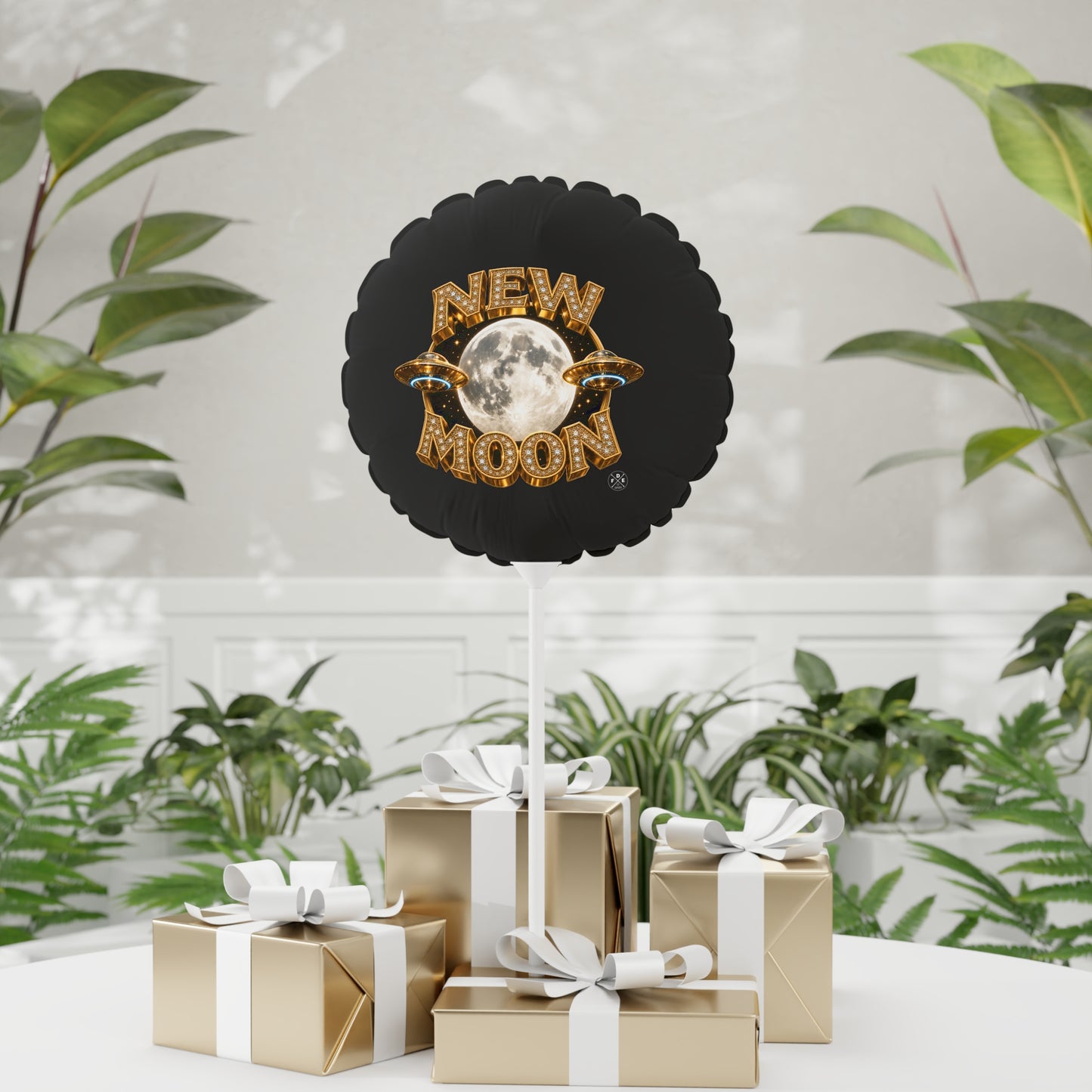 New Moon – Midnight Black –  Foil Balloon