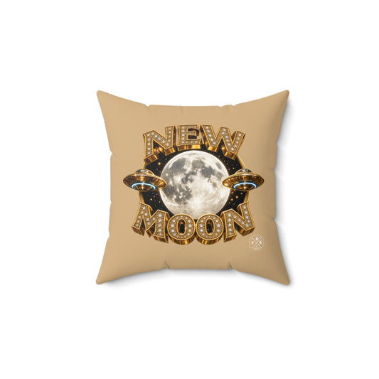 New Moon – Luna Champagne - Throw Pillow
