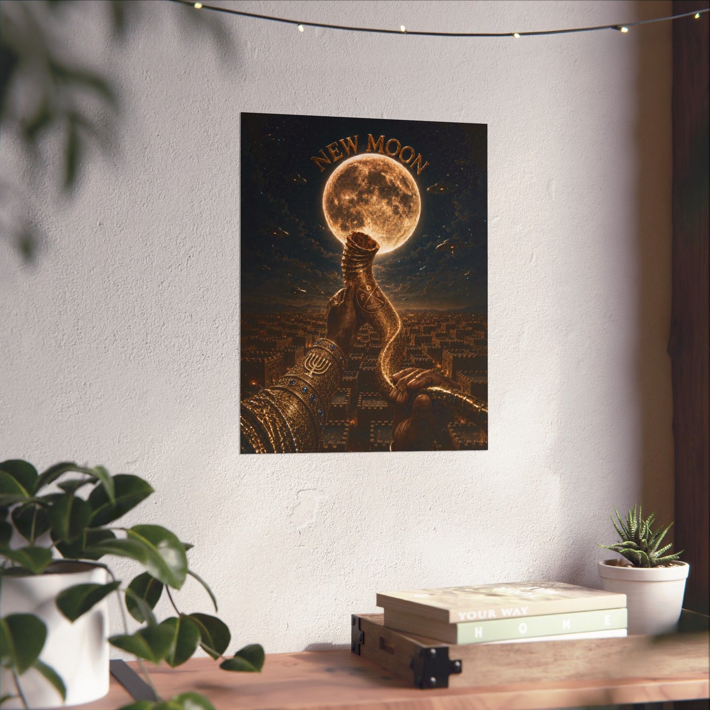 New Moon (w/ Shofar) Matte Poster