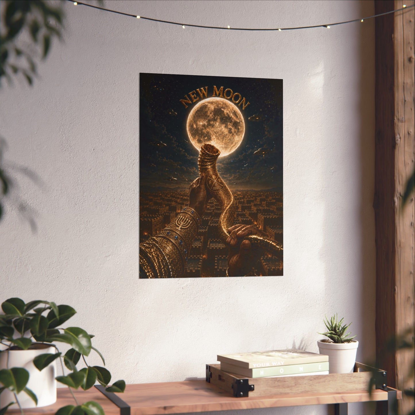 New Moon (w/ Shofar) Matte Poster