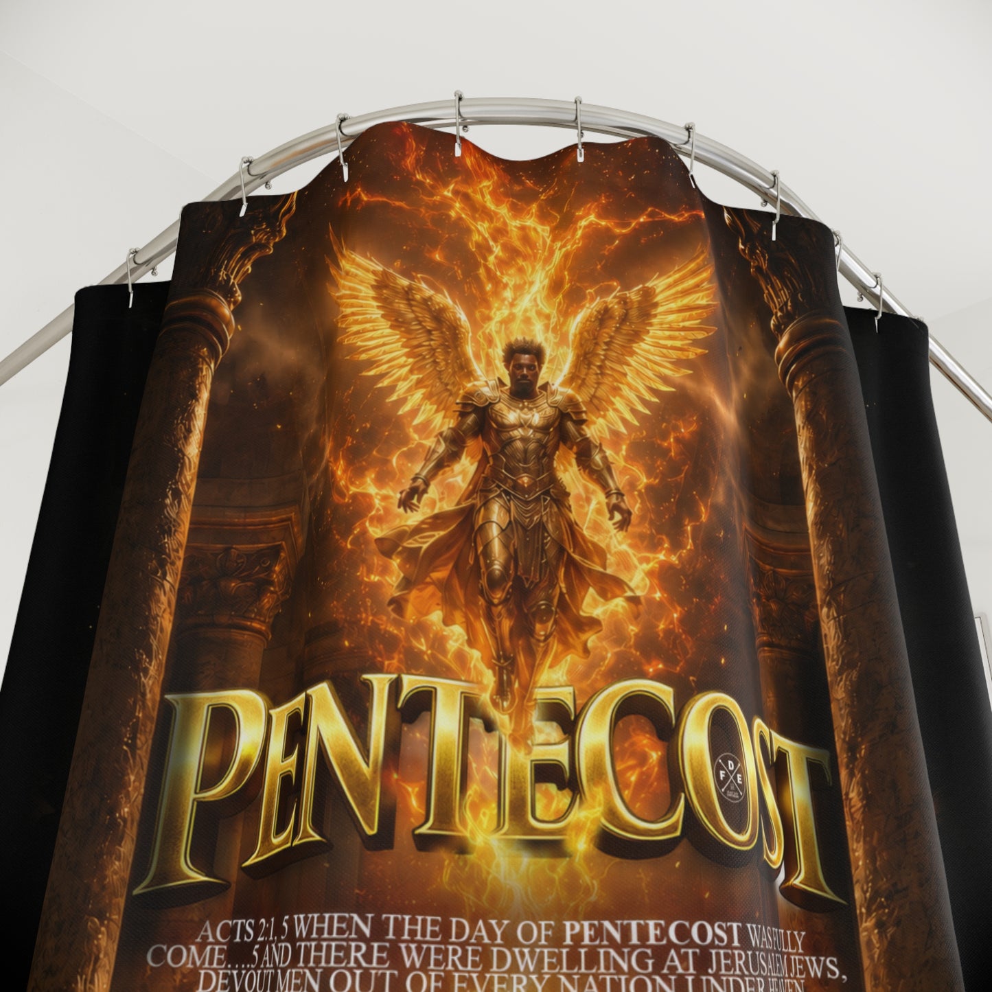 Pentecost (Acts 2:1,5) Shower Curtain