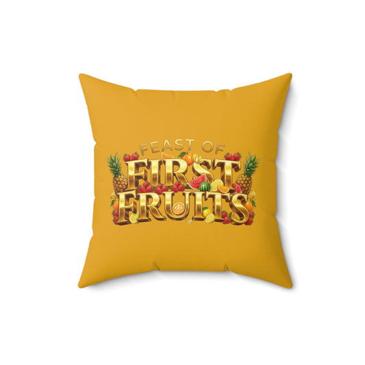 Feast of First Fruits - Golden Mango - Throw Pillow